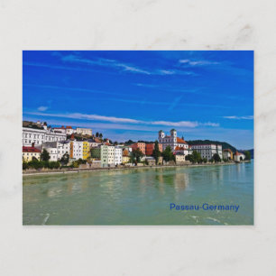Postal Cartão de posto Passau, bavaria, alemanha,