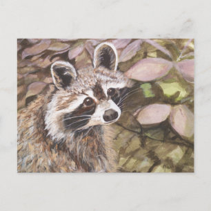Postal Cartão de Posto Raccoon