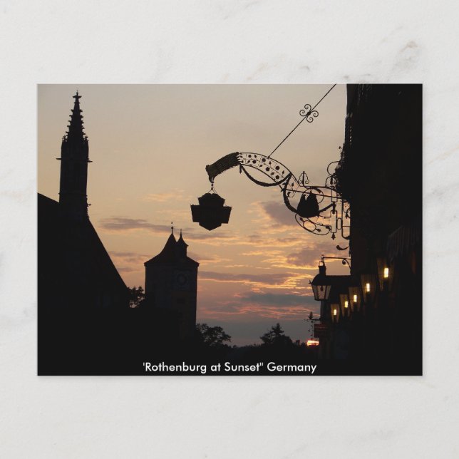Postal Cartão de Posto Rothenburg (Frente)