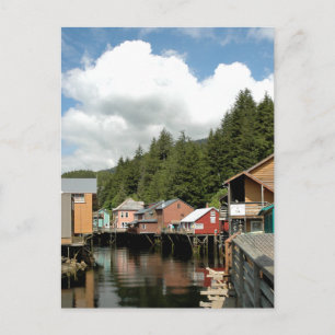 Postal Cartão de posto - Rua Ketchikan Creek - Alaska