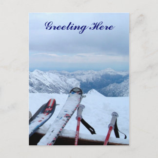 Postal Cartão de Posto Snowy Alps