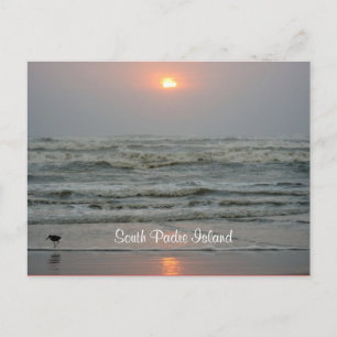 Postal Cartão de Posto Sunrise do Texas na Ilha do Padre 
