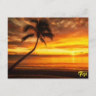 Postal Cartão de Posto Sunset Fiji