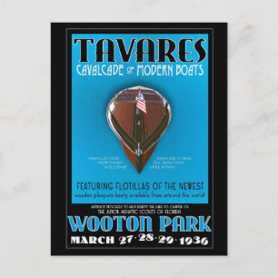 Postal Cartão de posto Tavares Cavalcade of Modern Boats