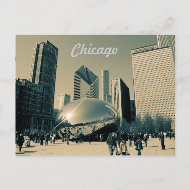 Postal Cartão de Posto Torista de Chicago (Frente)