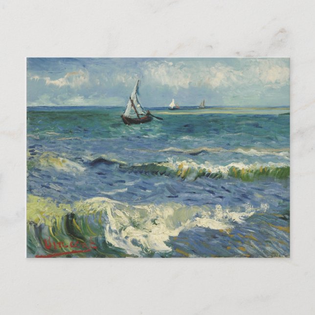 Postal Cartão de Posto Van Gogh Seascape (Frente)