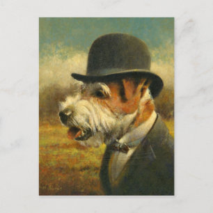 Postal Cartão de Posto Vitoriano Jack Russell