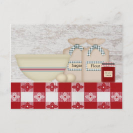 Postal Cartão de Receita da Gatinha da Vovó