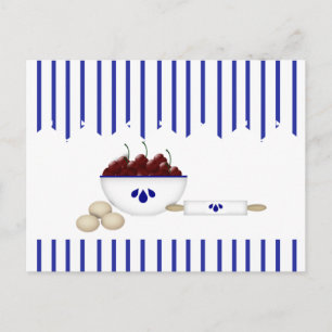 Postal Cartão De Receita De Cerejas