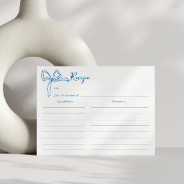 Postal Cartão de Receita de Chá de Noiva Dolce Vita