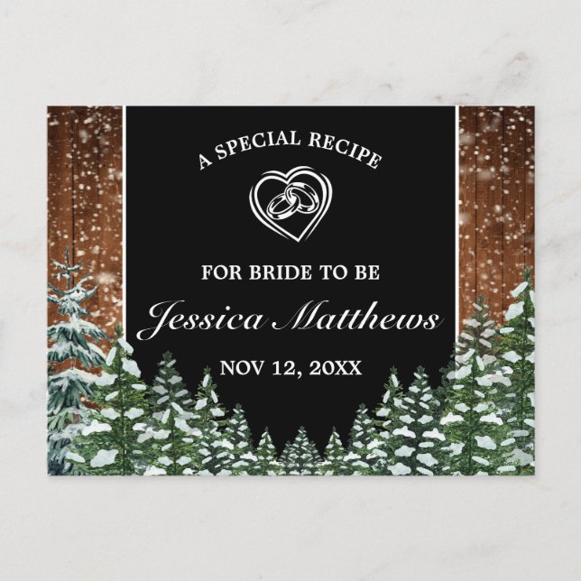 Postal Cartão de Receita de Chá de panela de Madeira e Pi (Frente)