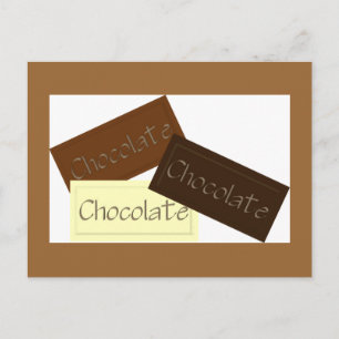 Postal Cartão de Receita de Chocolate Triplo