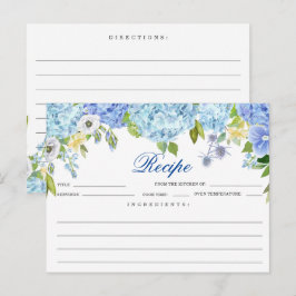 Postal Cartão de Receita de Chuveiro de Noiva Floral Hort