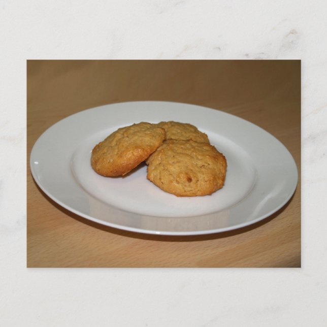Postal Cartão de Receita de Cookies com Manteiga de Amend (Frente)