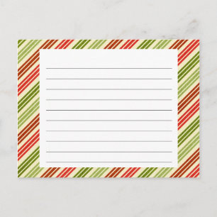 Postal Cartão de Receita de Natal