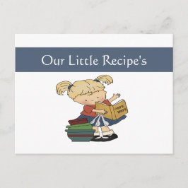 Postal Cartão de Receita de Pequenos Cozinheiros