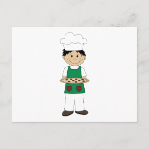 Postal Cartão de Receita de Pizza