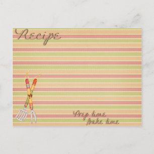 Postal Cartão de receita de verão