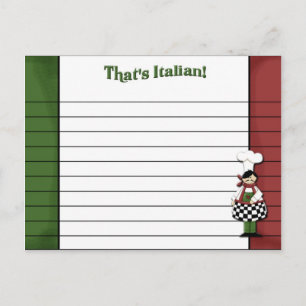 Postal Cartão de Receita Estimulado Italiano