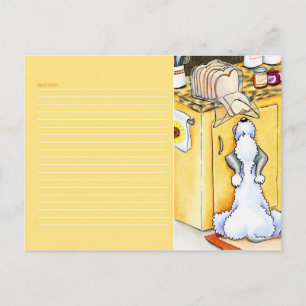 Postal Cartão de Receita Pão do Céu Amarelo