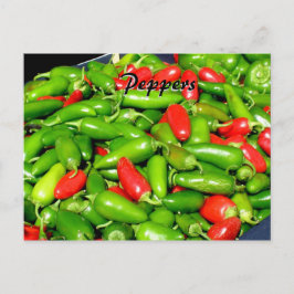 Postal Cartão de Receita - Pimentões