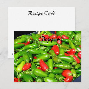 Postal Cartão de Receita - Pimentos