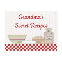 Cartão de Receita Secreta da Vovó