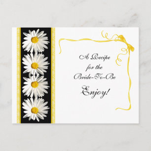 Postal Cartão de Receita Shasta Daisy para a Noiva