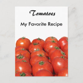 Postal Cartão de receita - Tomates