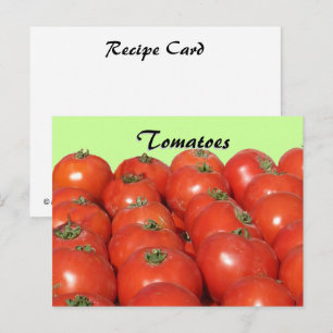 Postal Cartão de receita - Tomates