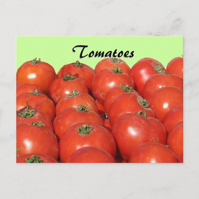 Postal Cartão de receita - Tomates (Frente)