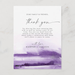 Postal Cartão de Recepção de Agradecimento com Aquarela R