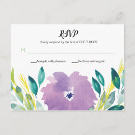 Postal Cartão de Resposta Flor de Flor RSCP