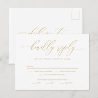 Cartão de Resposta RSVP de Amor Eterno Editável po