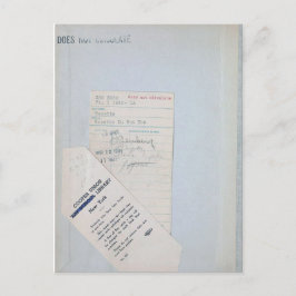 Postal Cartão de Saída Ex-Biblioteca para Leitores e Publ