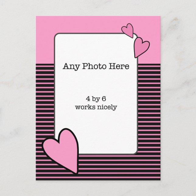 Postal Cartão de São Valentim com Minha Foto (Frente)