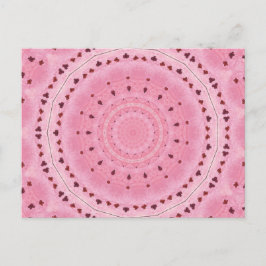 Postal Cartão de Saudação Caleidoscópio de Flores de Mola