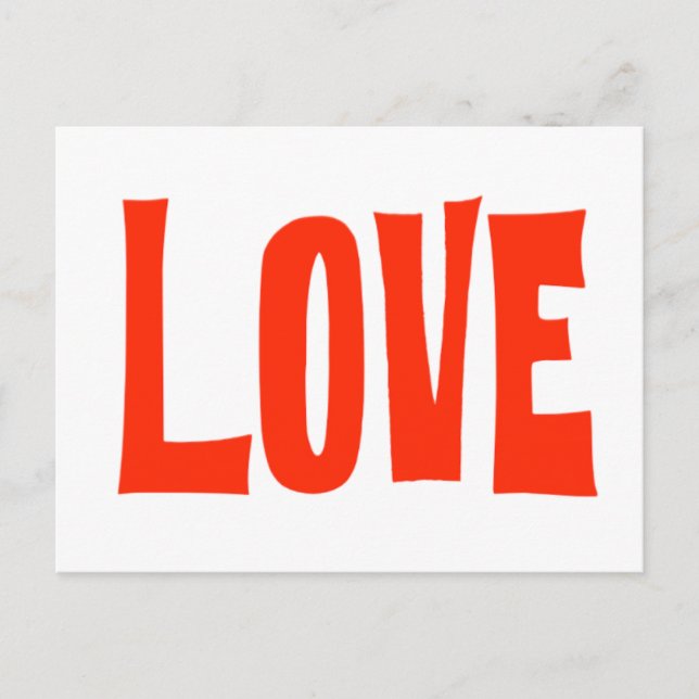 Postal Cartão de saudação de amor (Frente)