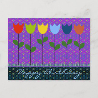 Postal Cartão de saudação de aniversário para todas as id