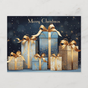 Postal Cartão de Saudação de Natal Festivo e elegante