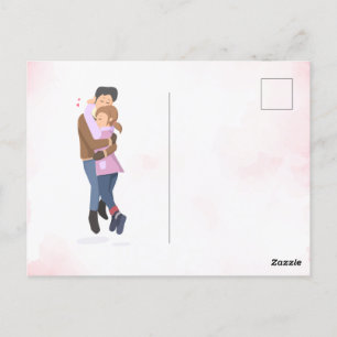 Postal Cartão de Saudação DIY Love