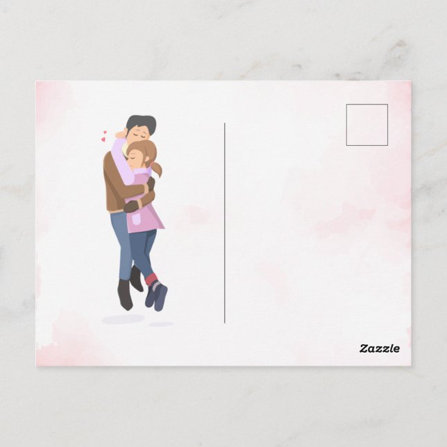 Postal Cartão de Saudação DIY Love (Verso)