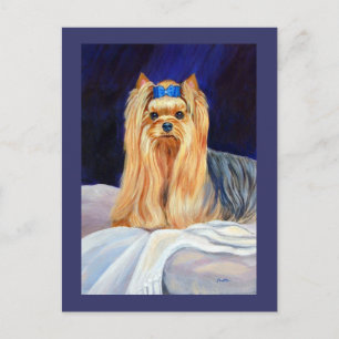 Postal Cartão de Saudação do Yorkshire Terrier