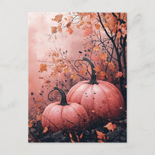 Postal Cartão de Saudação Elegante de Pumpkins Halloween