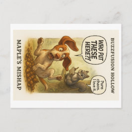 Postal Cartão de Saudação Maldito de Maple Hollow!