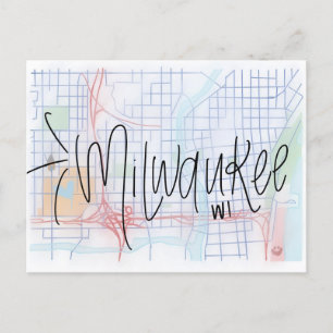 Postal Cartão de Saudação Milwaukee