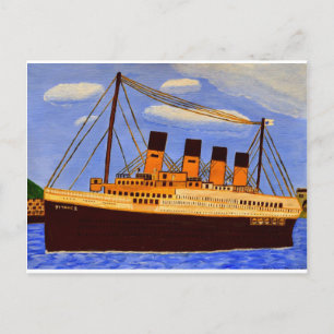 Postal Cartão de saudação Titanic Ship