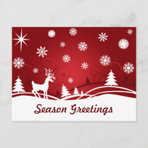 Postal Cartão de Saudações da Época Neve nº 2