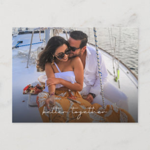 Postal Cartão de Save the Date de Casamento com Foto Melh