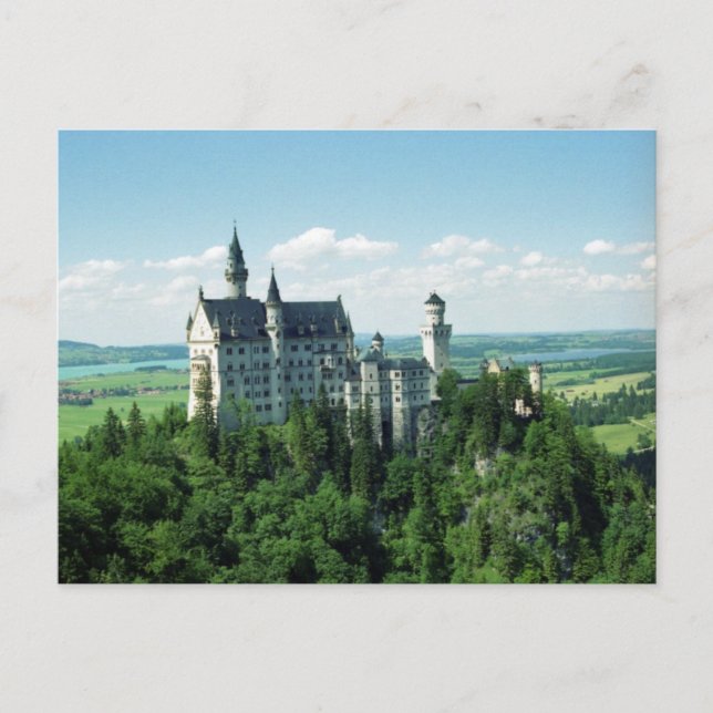 Postal Cartão de Schloss Neuschwanstein (Frente)